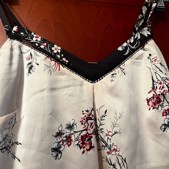 WHBM Pink Floral Sz XXS Layered Camisole - Picture 6 of 9